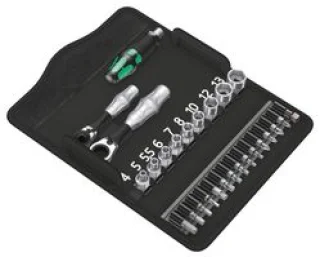 ידית מברג עם סט 23 ביטים - WERA KK ZYKLOP MINI 2