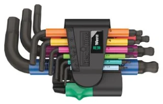 סט מפתחות אלן כדורי מ''מ - WERA 950/9 SPKS