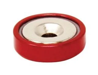 מגנט - NEODYMIUM POT - RED - 40MM X 7.8MM