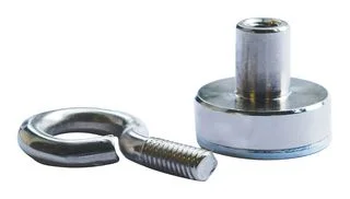 מגנט - NEO SHALLOW POT WITH EYELET - 20MM X 6MM
