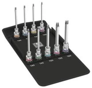 סט ביטים ארוכים כוכב למפתח ''1/2 - WERA ZYKLOP 8767 C HF 3