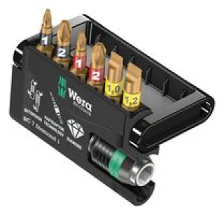 סט ביטים מקצועי - 7 יחידות - WERA BIT CHECK 7 DIAMOND 1