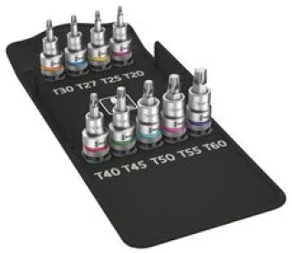 סט בוקסות כוכב מקצועי ''1/2 - 9 יחידות - WERA 8767 C TORX HF 1