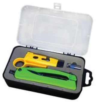 לוחץ דחיסה מקצועי לכבלים קואקסיאליים - DURATOOL DIY KIT II