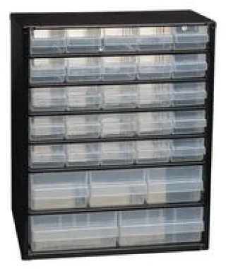 ארונית 30 מגירות לאחסון רכיבים - 375X306X150MM