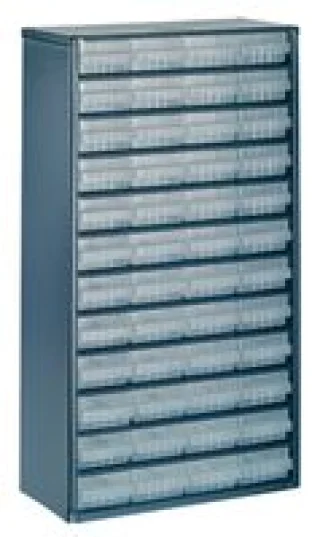 ארונית פלדה לאחסון רכיבים - 48 מגירות - 552X306X150MM