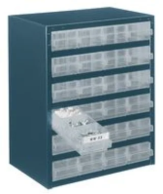 ארונית פלדה HD לאחסון רכיבים - 24 מגירות - 435X357X255MM