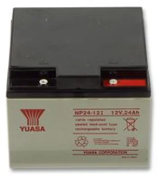 מצבר עופרת נטען - YUASA NP24-12I - 12V 24AH