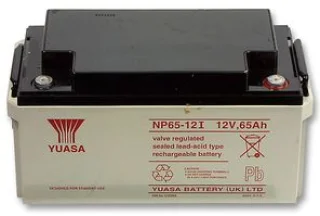 מצבר עופרת נטען - YUASA NP65-12I - 12V 65AH