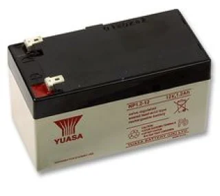 מצבר עופרת נטען - YUASA NP1.2-12 - 12V 1.2AH