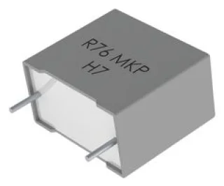 קבל 0.12µF ±5% תדר גבוה PP כפול מתכתי - Radial Box 2 פינים
