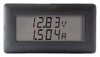 מד תצוגה (פנל מטר) דיגיטלי - 2 ערוצים - 3.5 ספרות - 6.4MM