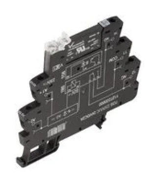 ממסר מצב מוצק עם תושבת לפס דין - 230VAC / 48VDC - 100MA