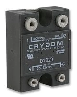 ממסר SPST-NO , 0VDC ~ 100VDC , 20A - SSR