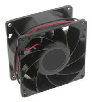 מאוורר צירי DC 24V 80x80x38mm 84.1 CFM - מיסב כדורי