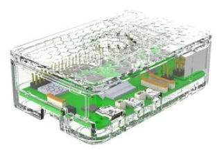 מארז מקצועי שקוף ABS עבור Raspberry Pi 5