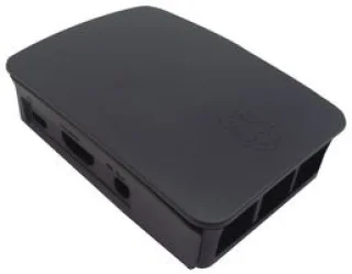 קופסת זיווד PI-CASE עבור RASPBERRY PI 3 - שחור / אפור