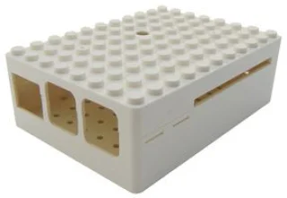 קופסת זיווד PI-BLOX לבנה עבור RASPBERRY PI 2