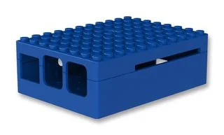 קופסת זיווד PI-BLOX כחולה עבור RASPBERRY PI 2