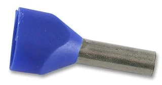 סופיות מבודדות כפולות לכבל 2.50MM² - כחול - 100 יחידות