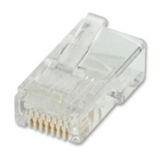 מחבר RJ45 8P8C - זכר ללחיצה לכבל - CAT6