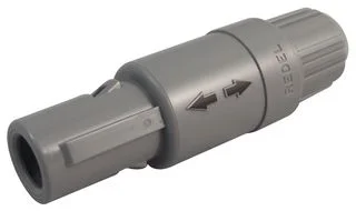 מחבר אפור REDEL - זכר להלחמה לכבל - 4 מגעים - PAG.M0.4GL.AC52G