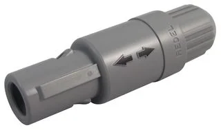 מחבר אפור REDEL - זכר להלחמה לכבל - 4 מגעים - PAG.M0.4GL.AC39G