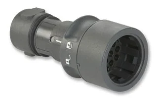 מחבר תעשייתי PXP6010 - זכר ללחיצה לכבל - פין נקבה - 8 מגעים