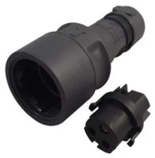 מחבר תעשייתי PXP6010 - זכר להברגה לכבל - פין נקבה - 3 מגעים