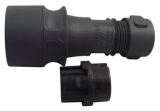 מחבר תעשייתי PXP6010 - זכר להברגה לכבל - פין נקבה - 2 מגעים