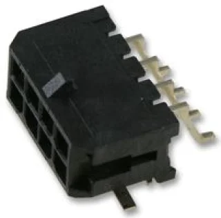 מחבר MOLEX להלחמה למעגל מודפס - סדרת MICRO-FIT - זכר 8 מגעים