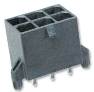 מחבר MOLEX להלחמה למעגל מודפס - סדרת MEGA-FIT - זכר 8 מגעים