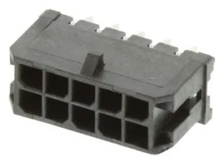 מחבר MOLEX להלחמה למעגל מודפס - סדרת MICRO-FIT - זכר 10 מגעים
