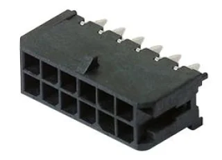 מחבר MOLEX להלחמה למעגל מודפס - סדרת MICRO-FIT - זכר 8 מגעים