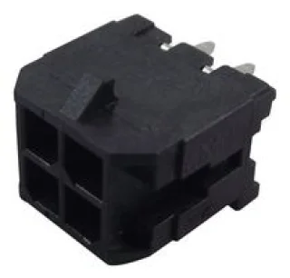 מחבר MOLEX להלחמה למעגל מודפס - סדרת MICRO-FIT - זכר 4 מגעים