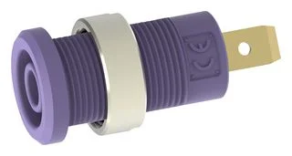 שקע בננה 4MM להברגה לפנל - בידוד סגול - TENMA 72-14230