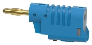 תקע בננה 4MM להברגה לכבל - בידוד כחול - TENMA 72-13706