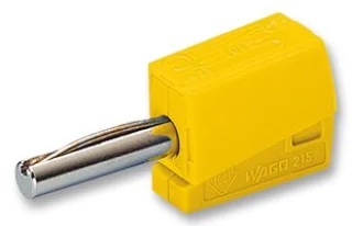 מחבר בננה CAGE CLAMP 215 - 4MM - בידוד צהוב