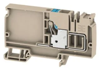מחבר טרמינל בלוק לפס דין - 2WAY , 10MM² , 57A , 800V , GREY
