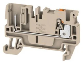 מחבר טרמינל בלוק לפס דין - 2WAY , 2.5MM² , 24A , 800V , GREY
