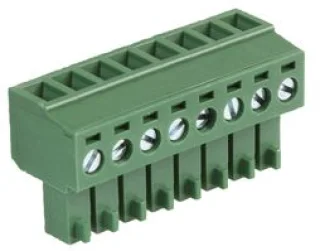 טרמינל בלוק להברגה לכבל - 8 מגעים - 3.81MM PITCH