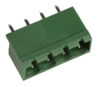 טרמינל בלוק למעגל מודפס - 4 מגעים - 5.08MM PITCH