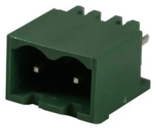 טרמינל בלוק למעגל מודפס - 2 מגעים - 5.08MM PITCH