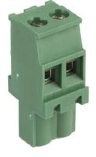 טרמינל בלוק להברגה לכבל - 2 מגעים - 5.08MM PITCH