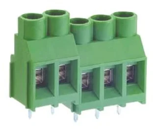 טרמינל בלוק מודולרי למעגל מודפס - 3 מגעים - 6.35MM PITCH