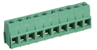 טרמינל בלוק למעגל מודפס - 10 מגעים - 5.08MM PITCH