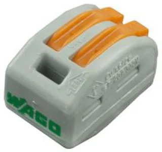 מחבר טרמינל בלוק - CAGE CLAMP 222 - שני מגעים
