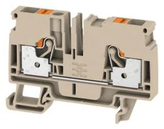 מחבר טרמינל בלוק לפס דין - 2WAY , 6MM² , 41A , 800V , GREY