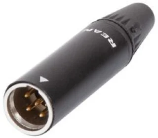 מחבר MINI XLR - זכר להלחמה לכבל - 5 מגעים