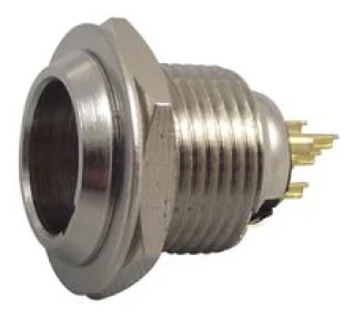מחבר MINI XLR זכר להלחמה לפנל - 4 מגעים
